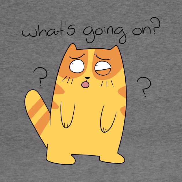 What's Going On? Orange Tabby Cat by saradaboru
